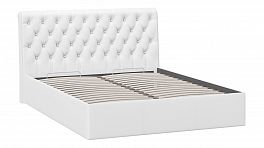Кровать «Скарлет» с ПМ 1600 (Экокожа Белый)