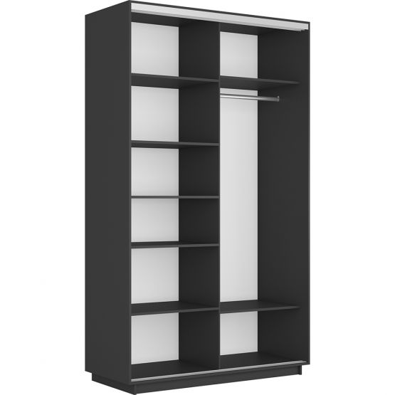 Шкаф 2-х дверный Серый Диамант (1400*2400)